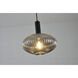 Canada 1 Light 12 inch Black and Antique Gold Pendant Ceiling Light